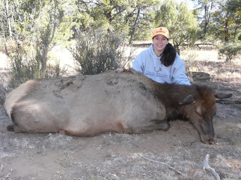 Karly with her elk